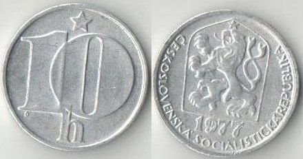 Чехословакия 10 геллеров (1974-1990)