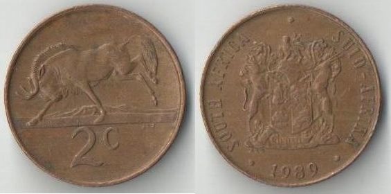ЮАР 2 цента (1970-1990)