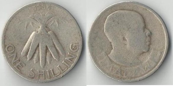 Малави 1 шиллинг 1964 год (растение)