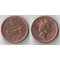 Фиджи 1 цент (1990-2005) (Елизавета II) (тип III, медь-цинк)