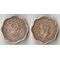 Цейлон (Шри-Ланка) 2 цента 1951 год (Георг VI не император, год-тип) (нечастая)