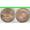 Канада 5 центов 1942 год (Георг V) (латунь) (год-тип, нечастый тип) (бобёр)