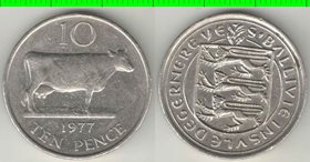 Гернси 10 пенсов (1977-1984) (тип II)