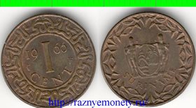 Суринам 1 цент (тип 1962-1966) (бронза)