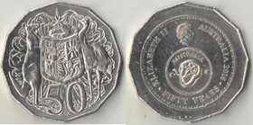 Австралия 50 центов 2016 год (Елизавета II) (50 лет десятичной системе)