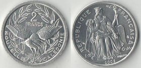 Новая Каледония 2 франка 2003 год (тип III, 1973-2000)