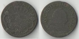Польша 1 грош (3 солида) 1755 год (Август III)