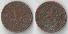 Кюрасао 1 цент 1944 год (тип I) (нечастый номинал)