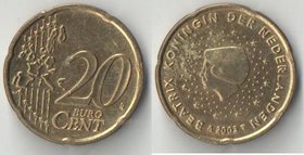 Нидерланды 20 евроцентов 2003 год (тип I) (Беатрикс)