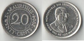 Маврикий 20 центов (1987-2010)