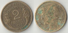Франция 2 франка 1940 год