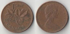 Канада 1 цент (1965-1980) (Елизавета II) (тип II)