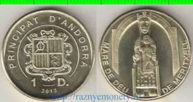 Андорра 1 динер 2013 год