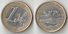 Финляндия 1 евро (1999-2005) (биметалл) (тип I)