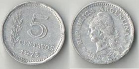 Аргентина 5 сентаво 1973 год