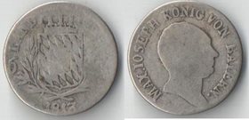 Бавария (Германия) 6 крейцеров 1813 год (серебро)