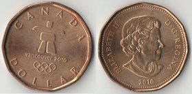 Канада 1 доллар 2010 год (Ванкувер) (Елизавета II)