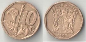 ЮАР 10 центов (1996-2000) SOUTH AFRICA (тип I)