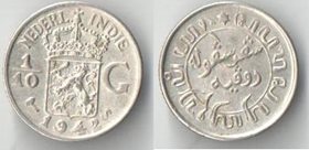 Нидерландская индия 1/10 гульдена (1941-1942) (серебро)