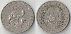Джибути 100 франков 1977 год