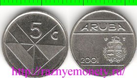 Аруба 5 центов (2001-2002) (Беатрикс, тип III, листок)