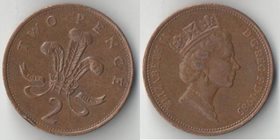 Великобритания 2 пенса (1985-1992) (бронза)