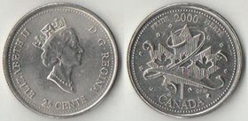 Канада 25 центов 2000 год (Елизавета II) (Гордость)