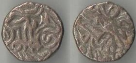 Пенджаб (Индия) 1 джитал (1220-1224) (AH 617-621) год (Джелал ад-Дин Менгуберди) (серебро)