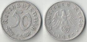 Германия (Третий Рейх) 50 пфеннигов 1943 год J (нечастый тип и год)