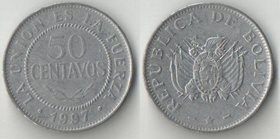 Боливия 50 сентаво (1987-1997)