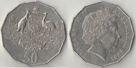 Австралия 50 центов 2001 год (Елизавета II) (федерация)