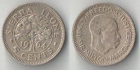 Сьерра-Леоне 5 центов 1964 года