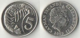Кайман острова 5 центов (1999-2008) (Елизавета II) (тип III)