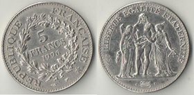 Франция 5 франков 1996 год (Геркулес и музы)