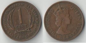 Британские Карибские Территории 1 цент (1955-1963) (Елизавета II)