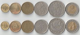 Португалия 1, 5, 10, 20, 50, 100 эскудо (1987-1992)