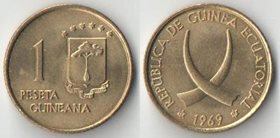 Экваториальная Гвинея 1 песета 1969 год