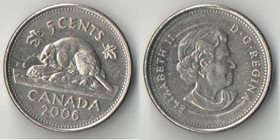 Канада 5 центов 2006 год (Елизавета II) (тип VIII)