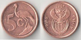 ЮАР 5 центов 2007 год SUID-AFRIKA