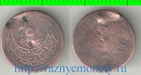 Турция 5 пара 1902 (1293/28) год (редкий тип и номинал)