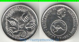 Австралия 5 центов 2016 год (Елизавета II) (50 лет десятичной системы национальной валюты)