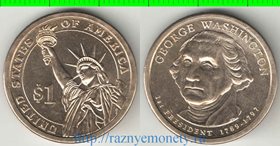 США 1 доллар 2007 год (Джордж Вашингтон)