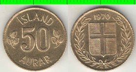 Исландия 50 эре (1969-1974) (тип I)