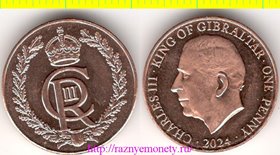 Гибралтар 1 пенни 2024 год - КАРЛ III (ЧАРЛЬЗ III)