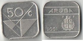 Аруба 50 центов (2001-2002) (Беатрикс, тип III, листок)