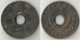 Восточная Африка 5 центов 1939 год (Георг VI)