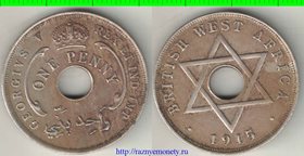 Западная африка Британская 1 пенни 1936 год (Георг V) (нечастая)