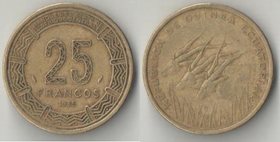 Экваториальная Гвинея 25 франков 1985 год (нечастый тип, из обращения)