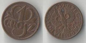 Польша 1 грош (1936-1939) (бронза)