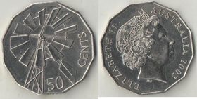 Австралия 50 центов 2002 год (Елизавета II)  (Регион необжитой местности)